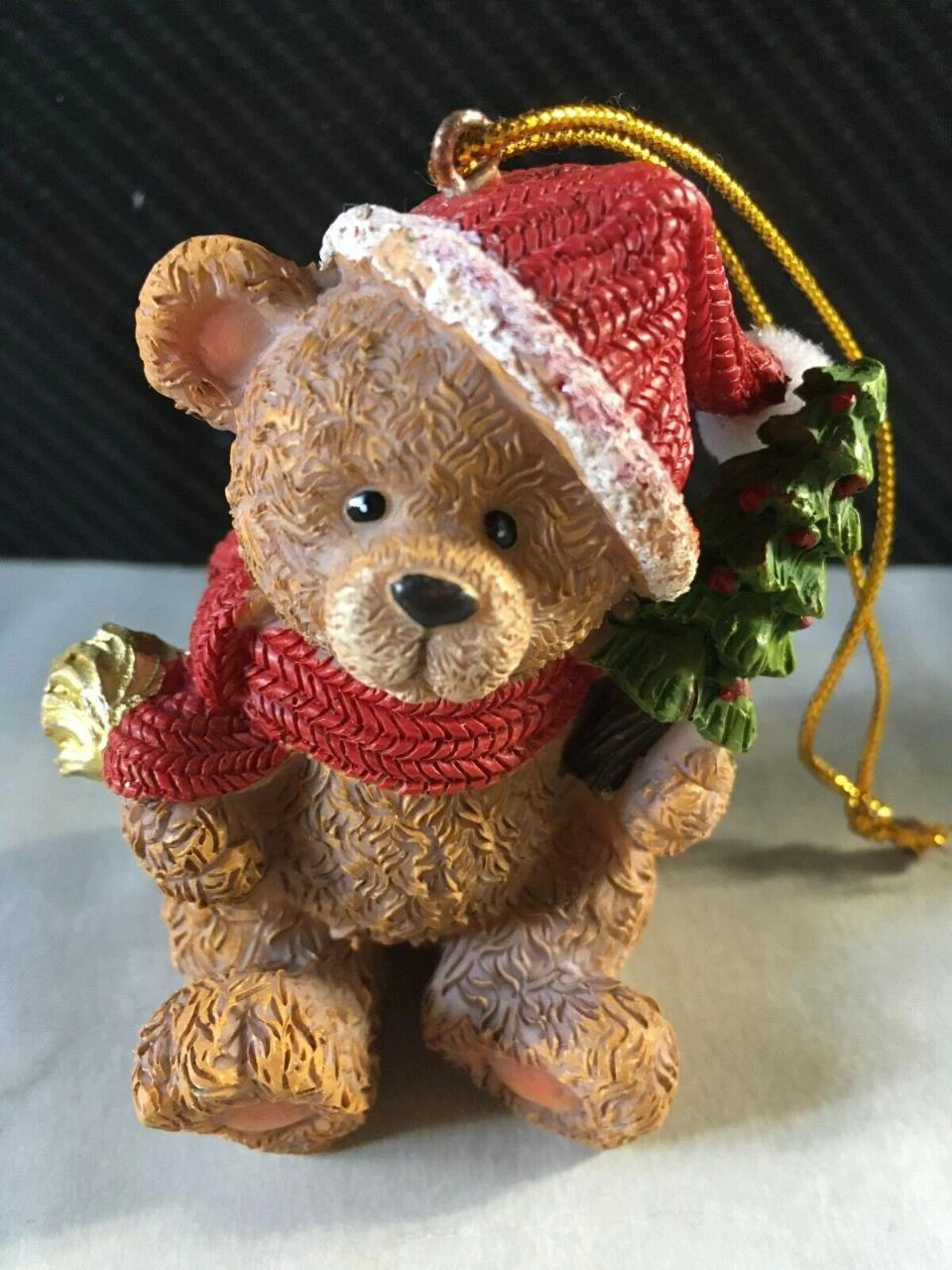 Décorations de noel tradition : 4 ours / ourson / nounours de noel Neufs